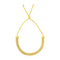 14k Yellow Gold Adjustable Bracelet with Panther Chain